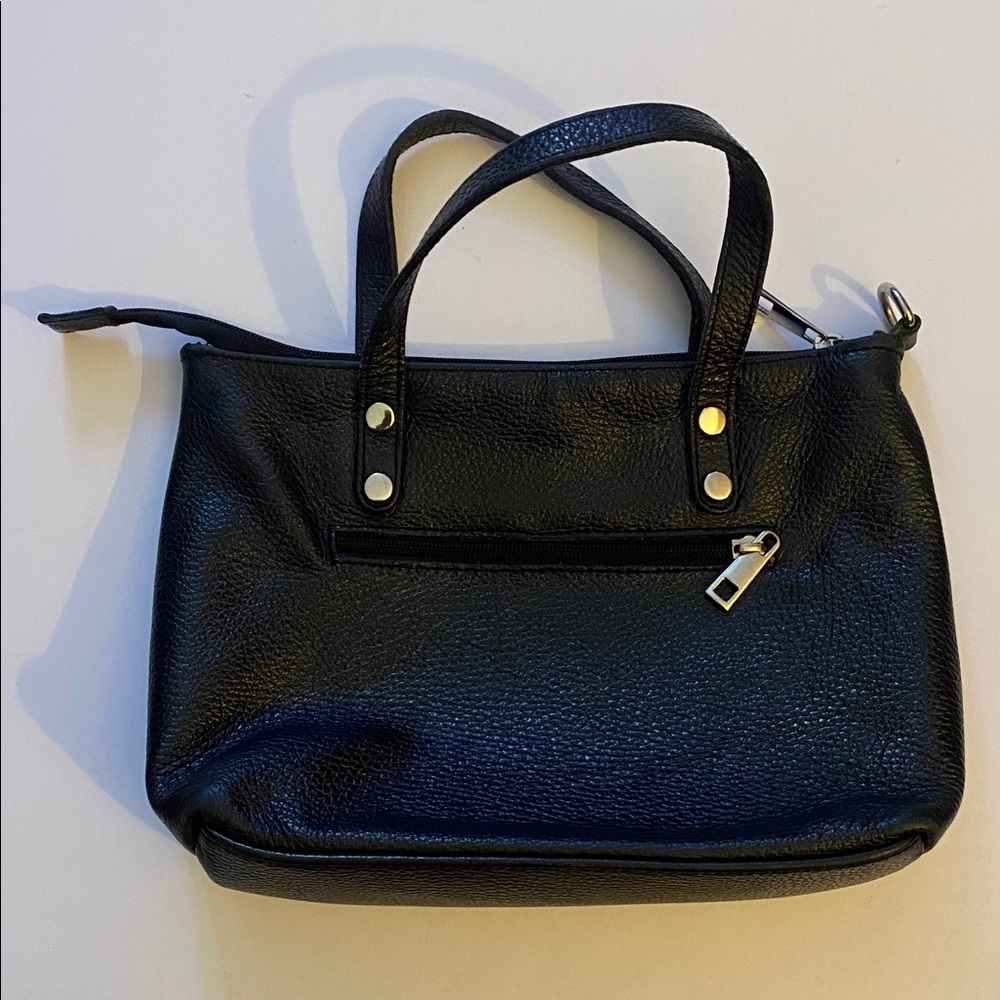 Isabella Rhea Leather Black Shoulder  Bag